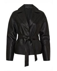 Btfcph - Jassen ,Zwart ,Leer Elegante Leren Jas - Lyst