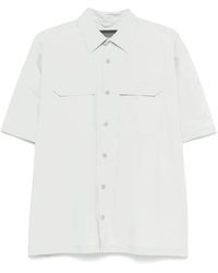 Herno - Overhemden ,Wit ,Katoen Casual Katoenen Overhemd - Lyst
