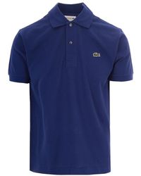 Lacoste - Tops ,Blauw ,Katoen L.12.12 Origineel Poloshirt - Lyst