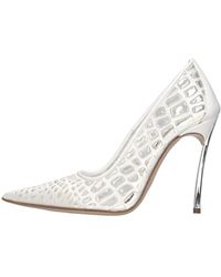 Casadei - Plexi- Und Leder-Blade-Pumps - Lyst