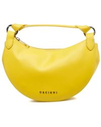 Orciani - Handtasche mit reißverschluss und logo-details - Lyst