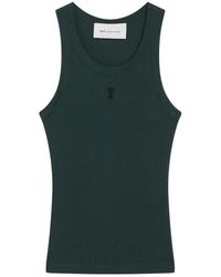 Ami Paris - Tanktop Met Contrasterend Logo - Lyst