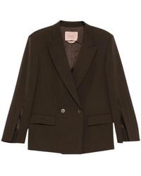 Twinset - Jassen ,Bruin ,Leer 262Tp 268A Blazer - Lyst