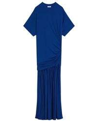 Ferragamo - Dress With Draping - Lyst
