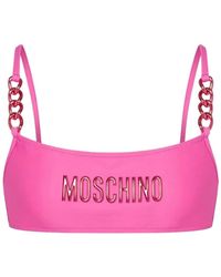 Moschino - Metal Chain Bikini Top - Lyst