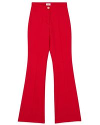 Oltre - High-Waisted Flare Pants - Lyst