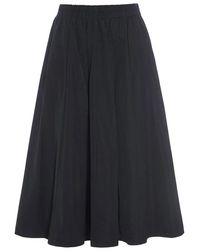 Bitte Kai Rand - Zwarte Poplin Rok Met Flare - Lyst