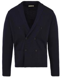 FILIPPO DE LAURENTIIS - Jassen ,Blauw ,Blauwe Jas Rjmldpt Wm 14M 890 - Lyst