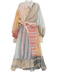 Zimmermann - Striped Pattern Dress - Lyst