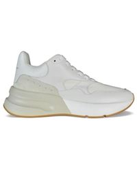 McQueen - Schoenen ,Wit ,Leer Oversized Runner Sneakers - Lyst