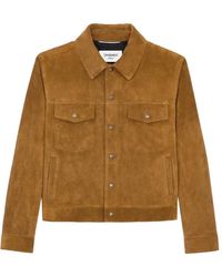 Saint Laurent - Suede Twin-Pocket Jacket - Lyst
