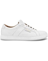 Billionaire - Leather Lo-Top Sneakers - Lyst