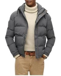 Superdry - Grijze Hooded Ritsjas Voor Mannen - Lyst