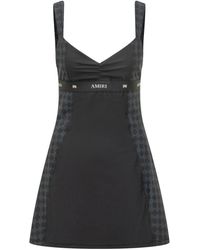 Amiri - Kleedjes ,Zwart ,Nylon Ma Quad Mini Jurk - Lyst