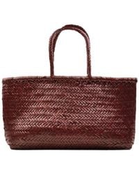 Dragon Diffusion - Handgewebte Bambus Triple Jump Big Tasche - Lyst