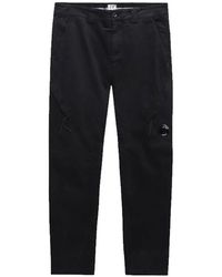 C.P. Company - Schwarze taschen-cargo-hose mit linse - Lyst
