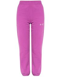 Sweatpants with logo DSquared² en coloris Rose Femme Vêtements Articles de sport et dentraînement Pantalons de survêtement/sport 