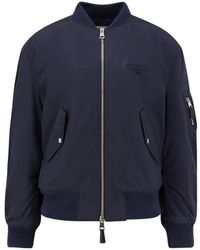 Givenchy - Blaue Jacken Mit Verstecktem Reißverschluss - Lyst
