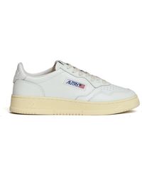 Autry - Schoenen ,Wit ,Katoen Medalist Low Sneakers - Lyst