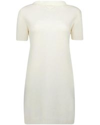 Prada - Elegante Wollen Jurk Lente-Zomer 2025 - Lyst