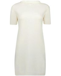 Prada - Elegante Wollen Jurk Lente-Zomer 2025 - Lyst