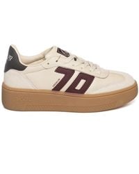 Back70 - Schoenen ,Wit ,Leer Platform Leren Sneaker - Lyst