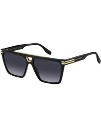 Marc Jacobs - Zwart/Grijs Getinte Zonnebril - Lyst