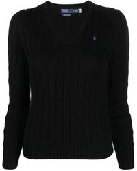 Ralph Lauren - Pullover polo negro - Lyst