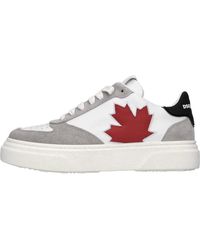 DSquared² - Schoenen ,Veelkleurig ,Suède Sneakers Multikleur - Lyst