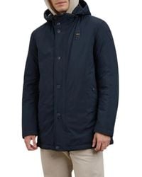 Blauer - Jassen ,Blauw ,Leer Chester Parka - Lyst