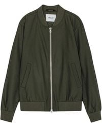 NN07 - Giubbotto bomber lana verde scuro - Lyst