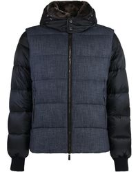 Moorer - Daunenjacke mit pelzkragen - Lyst