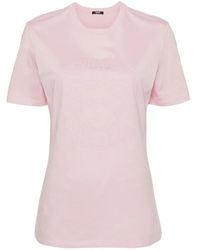 Versace - Magliette in jersey con stampa logo - Lyst