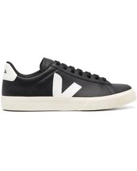 Veja - Baskets En Cuir Campo Chromefree Noir/Blanc - Lyst