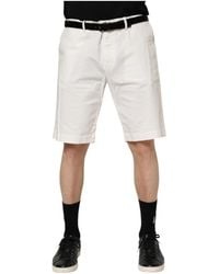 Dolce & Gabbana - White Chinos Cotton Stretch Men Casual Shorts - Lyst