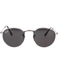 Ray-Ban - Ronde Metalen Zonnebril Retro Stijl - Lyst