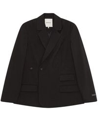 Birgitte Herskind - Jassen ,Zwart ,Leer Amalfi Regular Blazer - Lyst