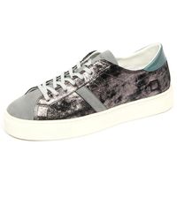 Date - Schoenen ,Grijs ,Leer Stardust Leren Schoen - Lyst