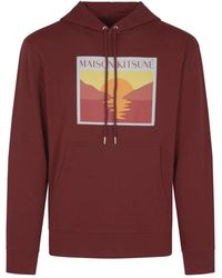 Maison Kitsuné - Sunset postcard hoodie - Lyst