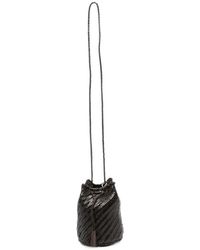 Dragon Diffusion - Tassen ,Bruin ,Leer Pompom Double Jump Bucket Bag - Lyst