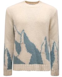 Dondup - Truien & Vesten ,Wit ,Wol Wollen Trui - Lyst