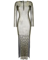 Santa Brands - Kleedjes ,Bruin ,Katoen Diamonds Maxi Jurk - Lyst