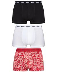 DIESEL - Ondergoed ,Veelkleurig ,Katoen 3-Pack Boxershorts Damien-Gft-Utlt-3Pack - Lyst