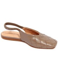 Alysi - Schoenen ,Bruin ,Leren Ballerina Flats Made - Lyst