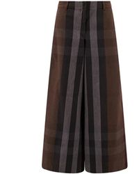 Burberry - Wide Trousers - Lyst