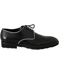 Dolce & Gabbana - Leather Line Derby Shoes - Lyst