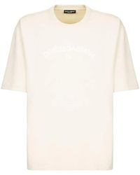 Dolce & Gabbana - Logo print crew neck t-shirt - Lyst