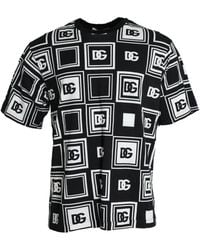 Dolce & Gabbana - Logo print crew neck t-shirt - Lyst