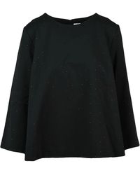 MEIMEIJ - Mesh Blouse Met Pailletten - Lyst