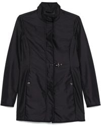 Fay - Jassen ,Zwart ,Moderne Korte Jas Met Hoge Kraag - Lyst